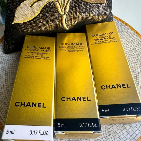 CHANEL SUBLIMAGE SET TOP OF LINE SERUMS X 3 - brightening, le essence, le creme - Picture 4 of 5
